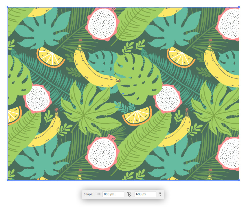 Hướng dẫn tạo mẫu pattern nhiệt đới bằng Adobe Illustrator.