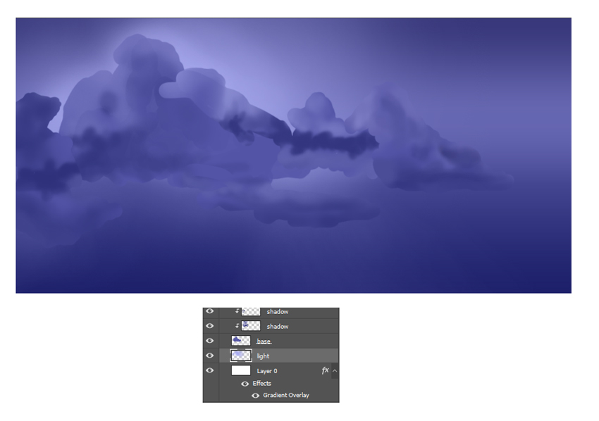 Cách vẽ mây trong Photoshop