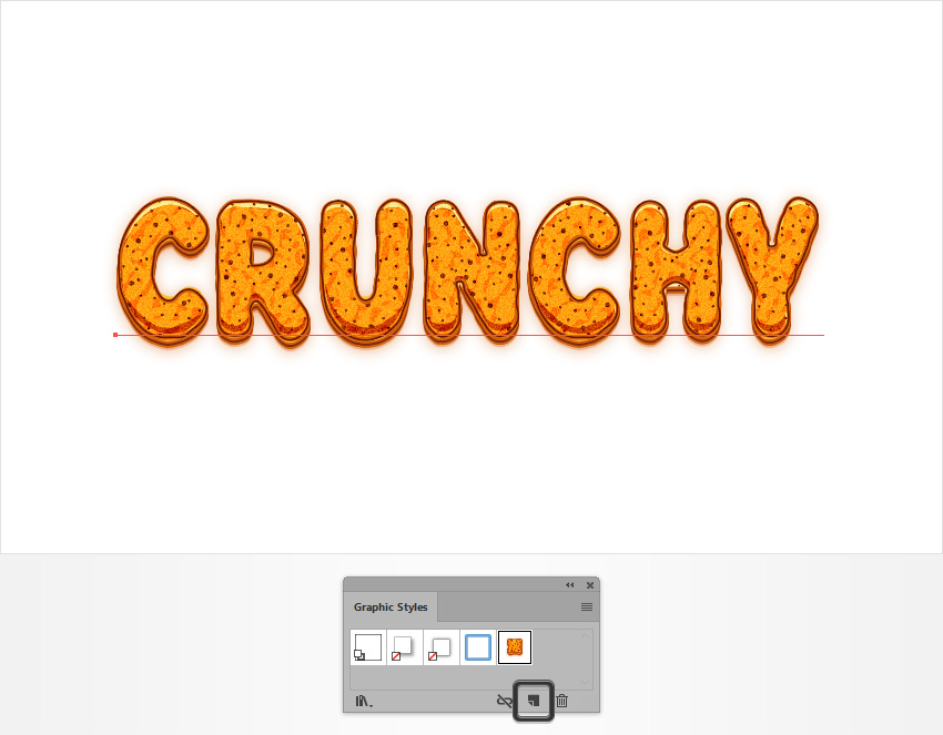 Cách tạo hiệu ứng chữ bánh quy trong Adobe Illustrator