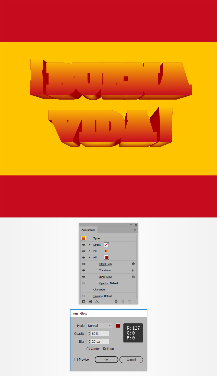 Cách tạo hiệu ứng chữ kiểu Tây Ban Nha trong Adobe Illustrator