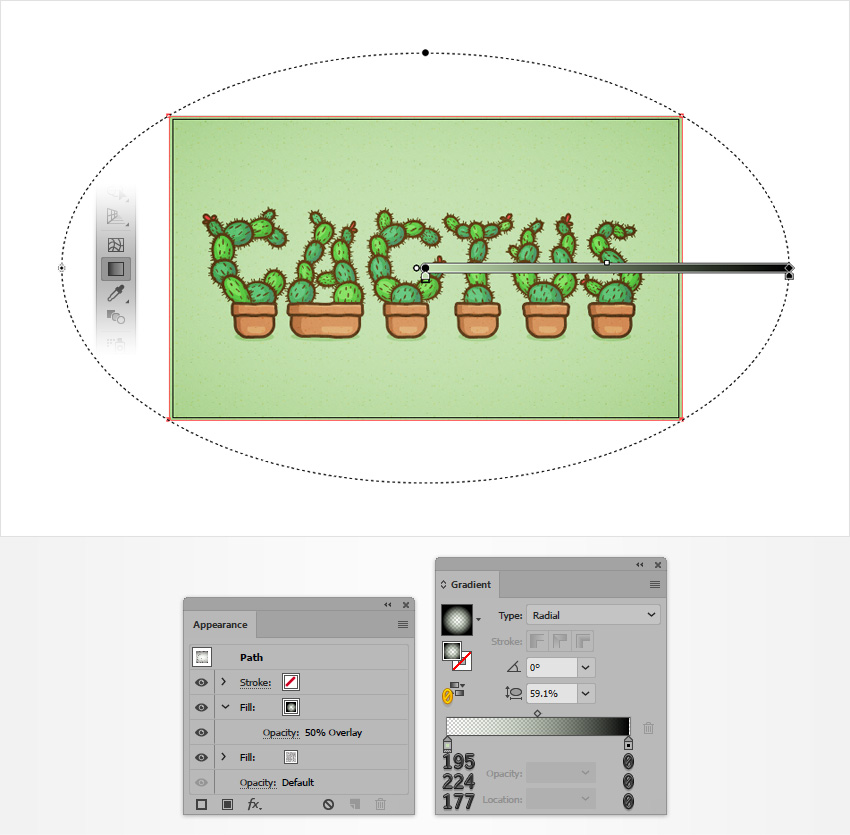 Cách tạo hiệu ứng chữ cây xương rồng bằng Adobe Illustrator