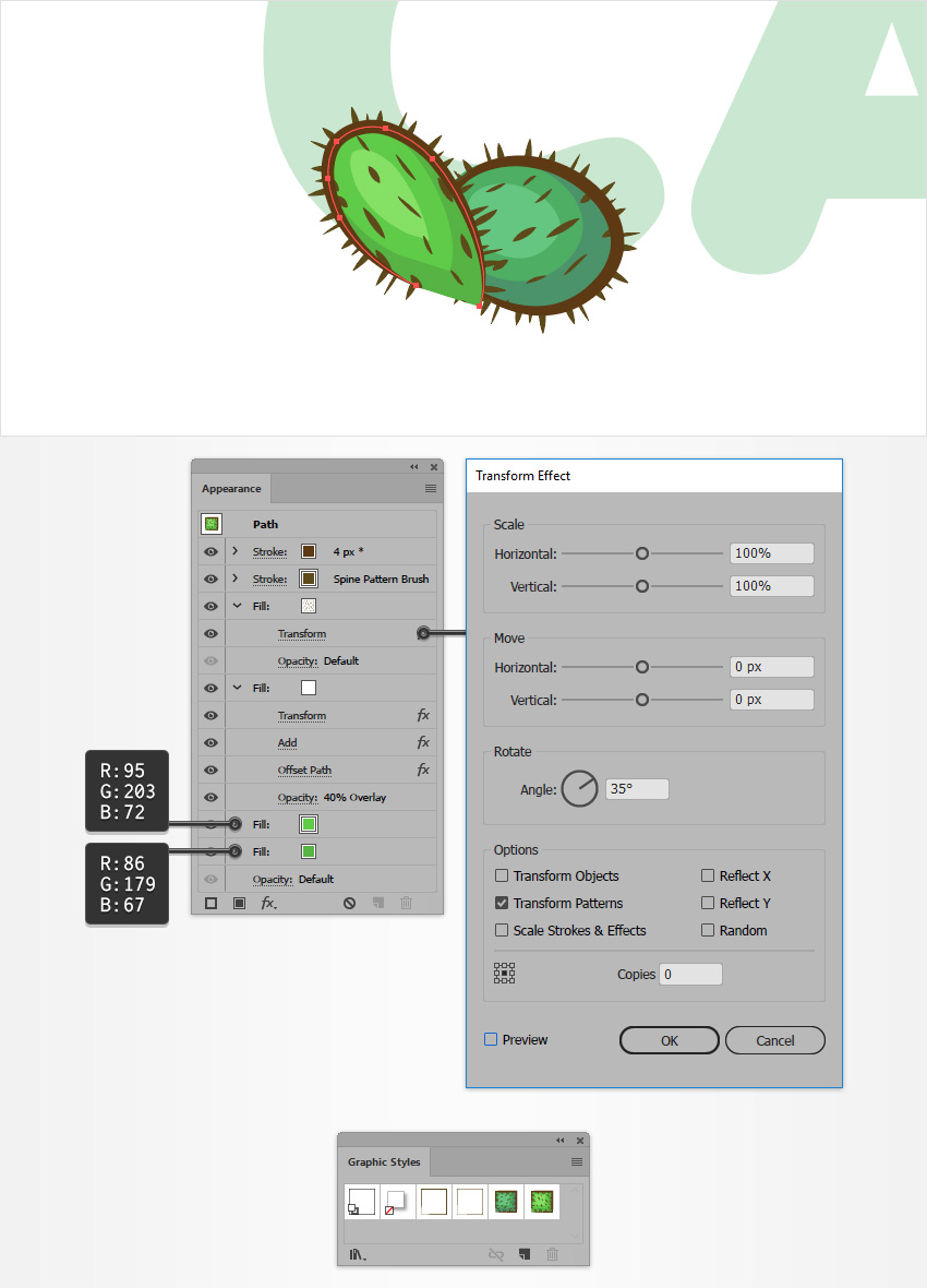 Cách tạo hiệu ứng chữ cây xương rồng bằng Adobe Illustrator