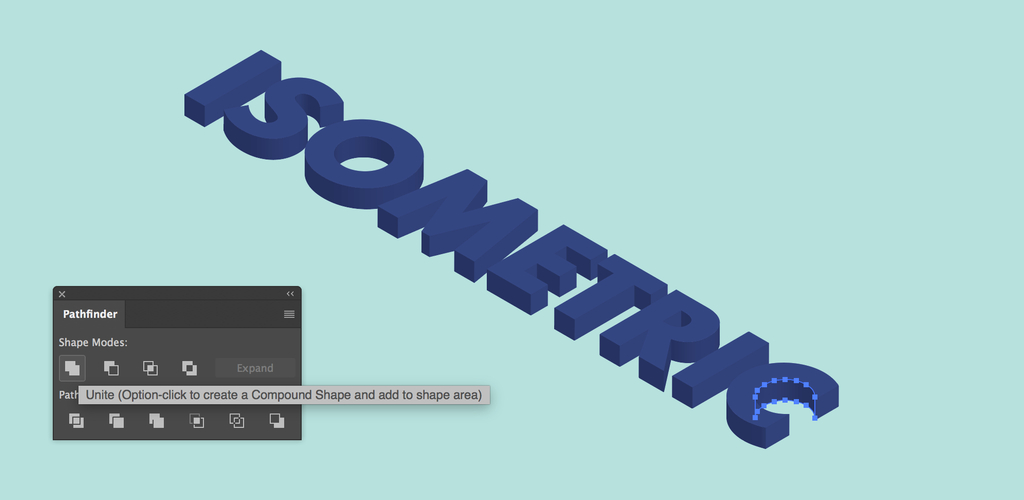 Cách sử dụng Illustrator để tạo Typography Isometric