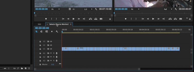 Stack Timelines trong Premiere Pro