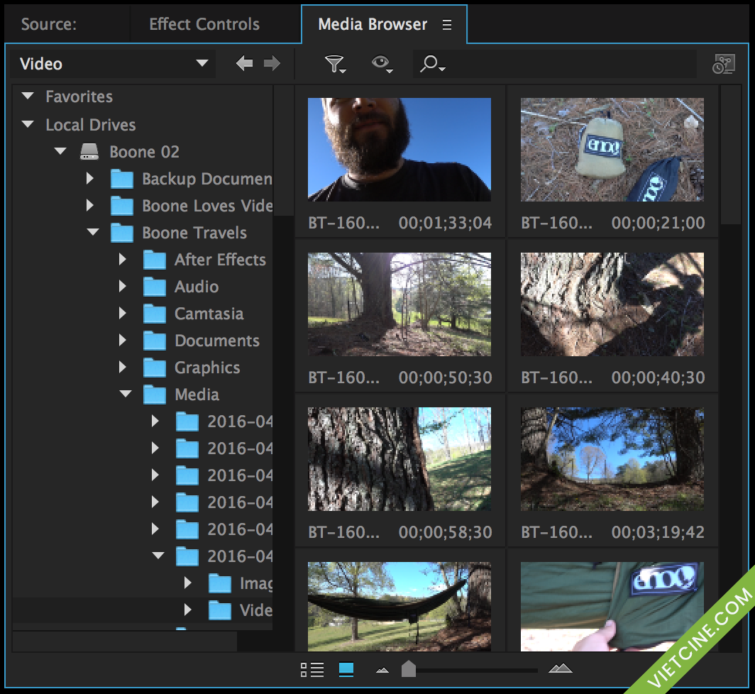 Tất cả các cách để nhập video vào timeline trên Adobe Premiere