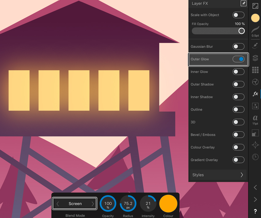 Cách vẽ tranh phong cách phẳng trên iPad bằng Affinity Designer