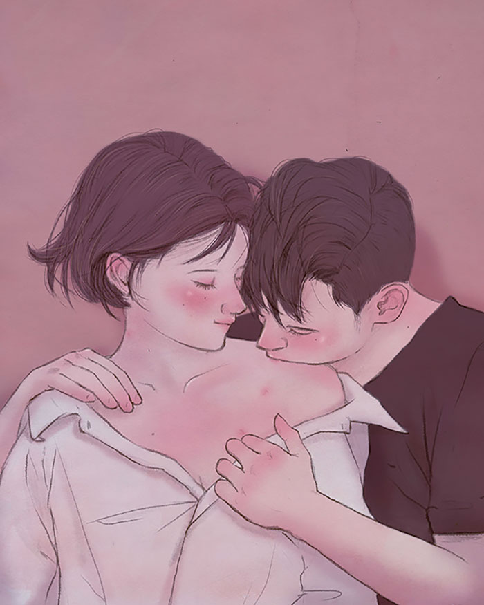 Những bức tranh minh hoạ đầy ngọt ngào về chủ đề tình yêu của hoạ sĩ Hàn Quốc