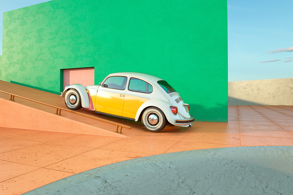 Tham khảo nghệ thuật trừu tượng về xe hơi thực hiện bởi Chris Labrooy
