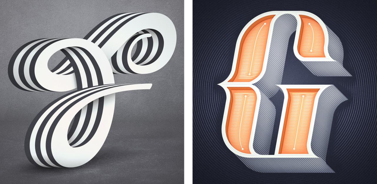 Mẫu typography phong cách hoàn toàn mới thực hiện bởi Mario De Meyer