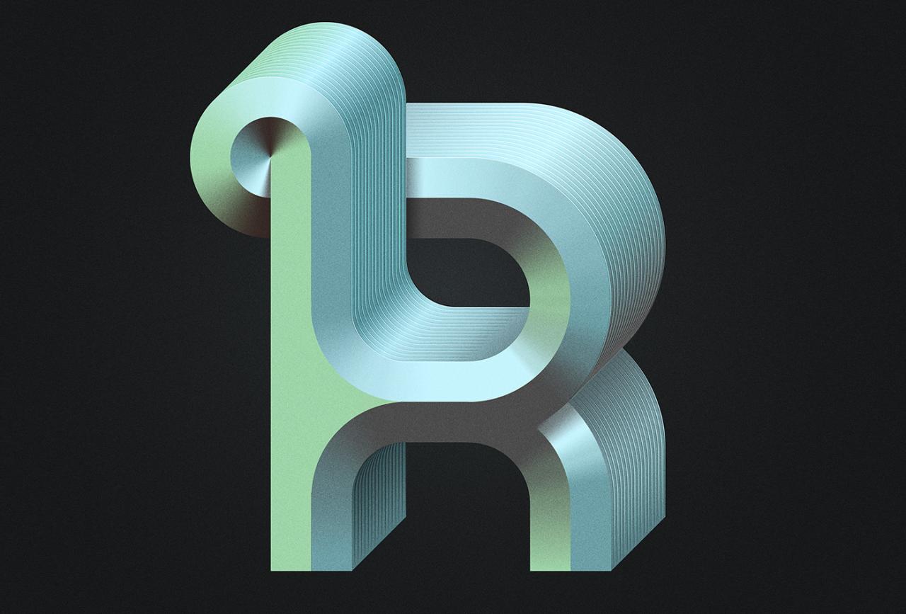 Mẫu typography phong cách hoàn toàn mới thực hiện bởi Mario De Meyer