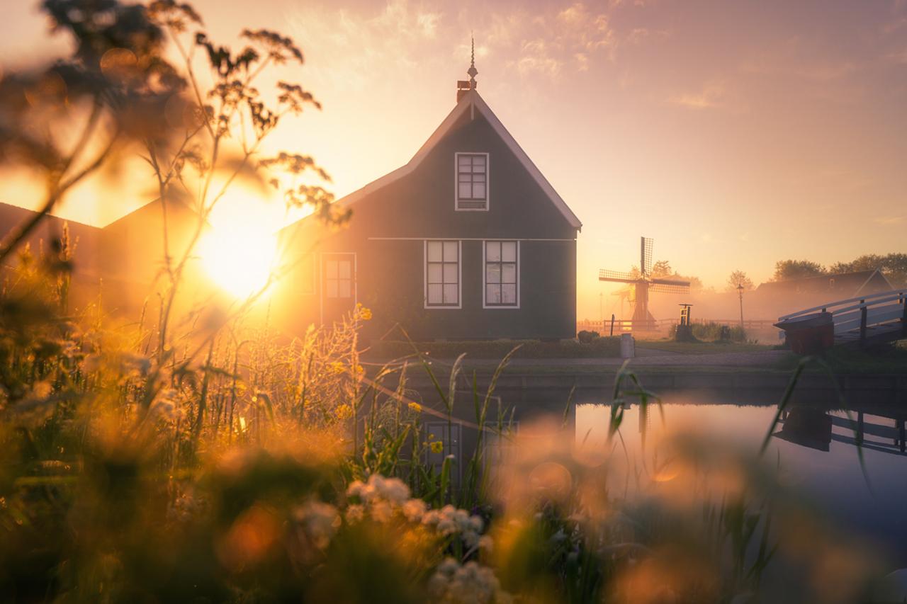 Bộ ảnh thơ mộng về khung cảnh cối xay gió tại Hà Lan