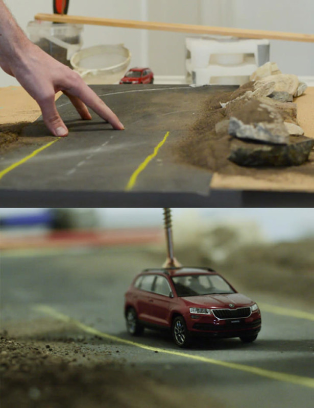 Những hình ảnh quảng cáo xe hơi cực “chất” được tạo từ những chiếc xe đồ chơi