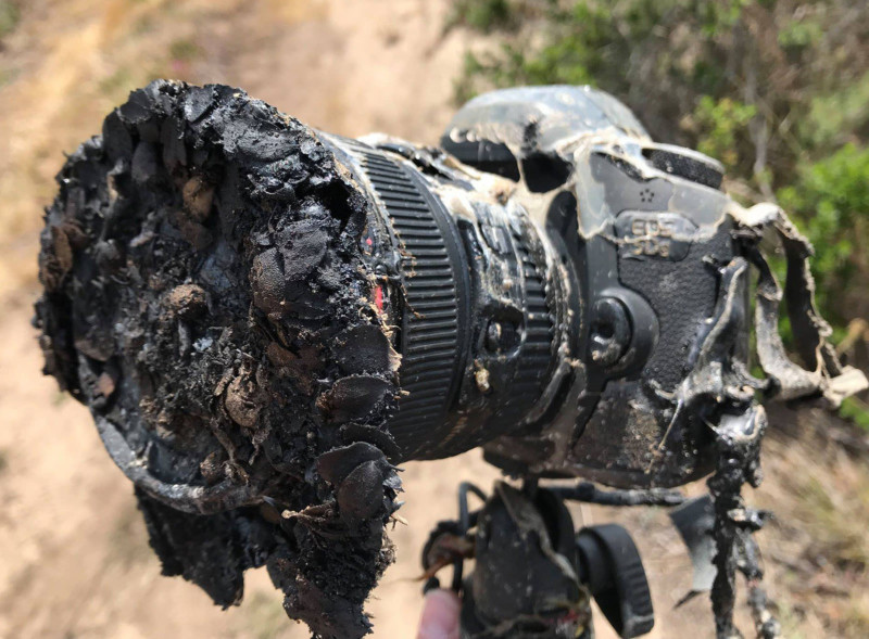 Canon 5DS tan chảy khi ghi lại hình ảnh vụ phóng tên lửa