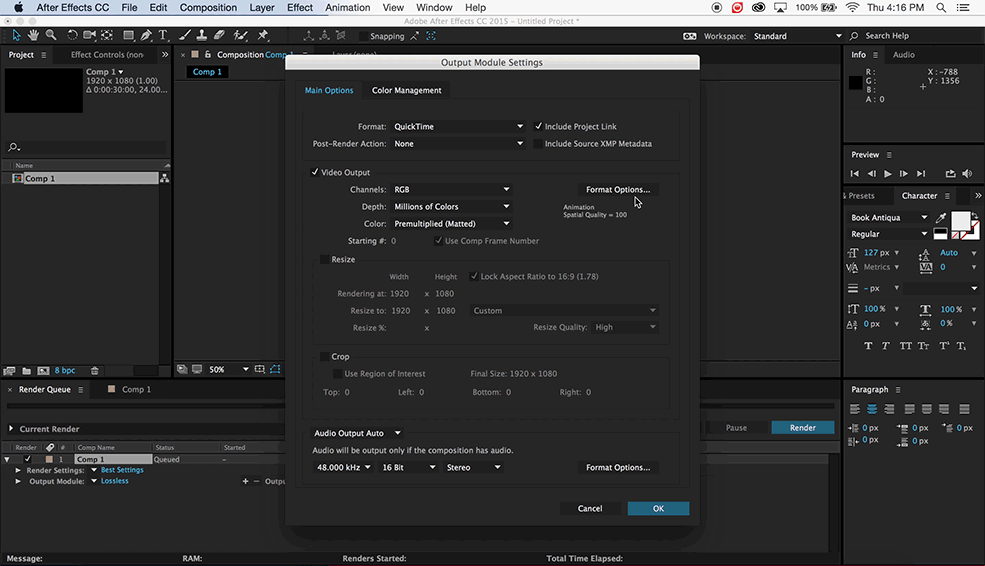 download h.264 codec after effects